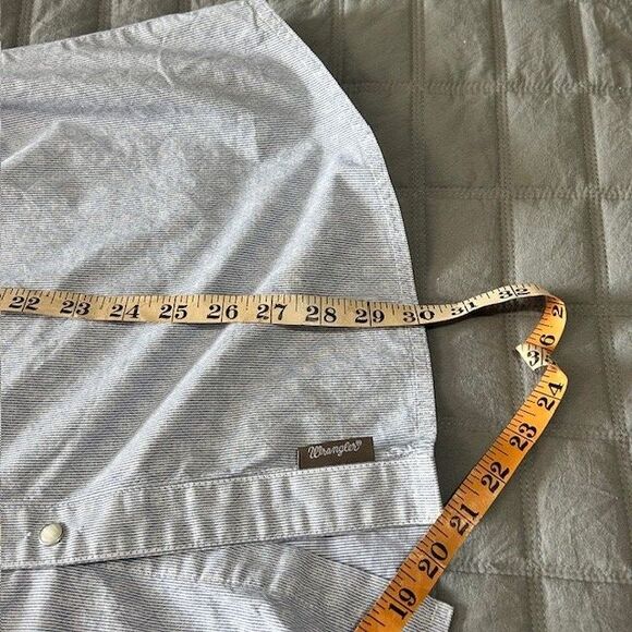 Men Wrangler Pearl Snap Retro Western XL LS Retro Geometric Rodeo Cowboy Work - Picture 9 of 12